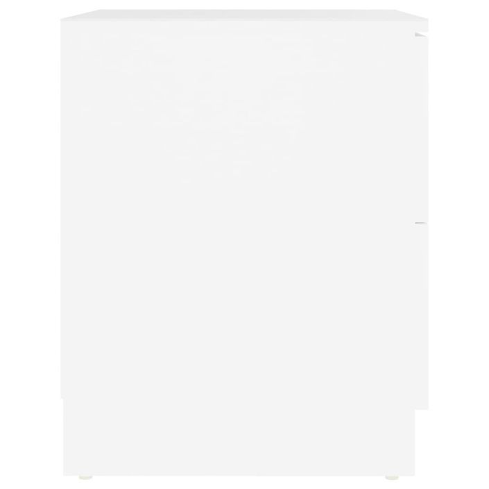 Table de chevet Blanc 40x40x50 cm - Photo n°5