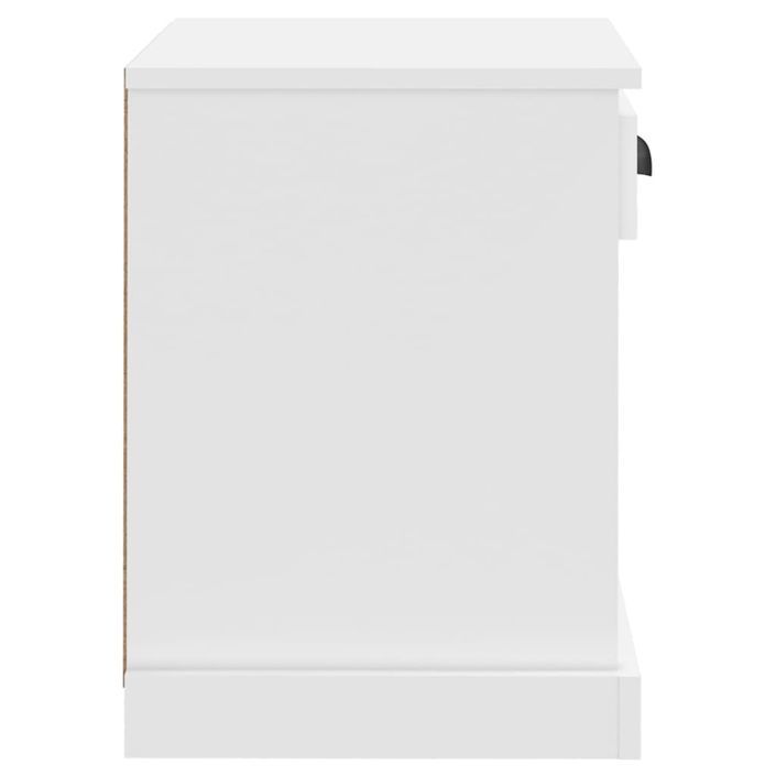Table de chevet blanc 43x36x50 cm - Photo n°8