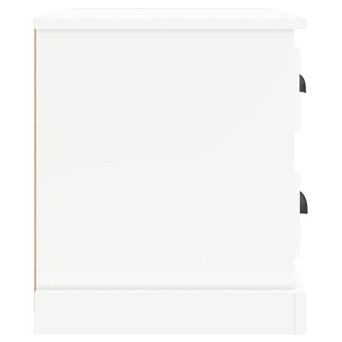 Table de chevet blanc 60x39x45 cm - Photo n°8
