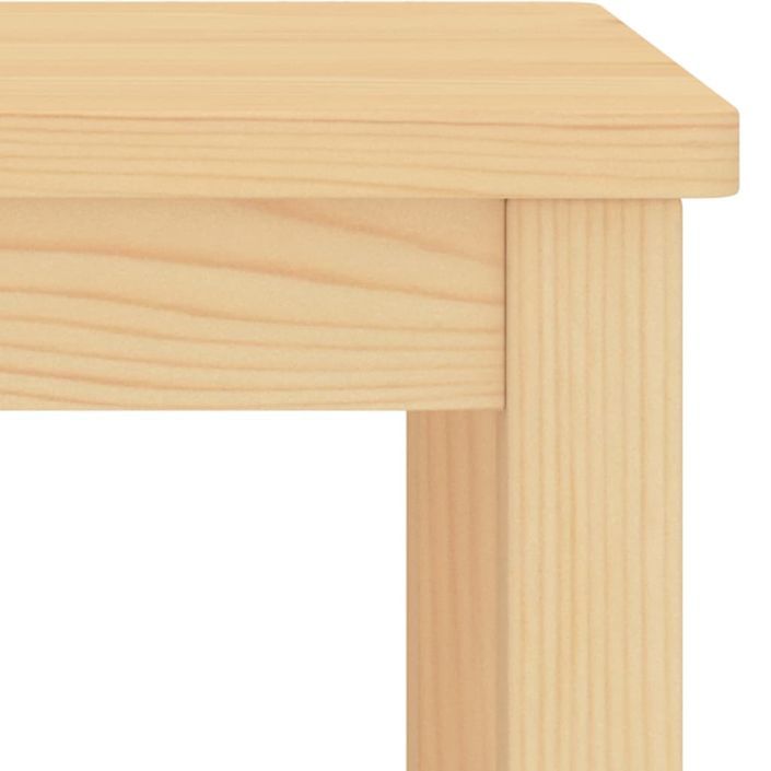 Table de chevet Bois clair 35x30x47 cm Bois de pin massif - Photo n°4