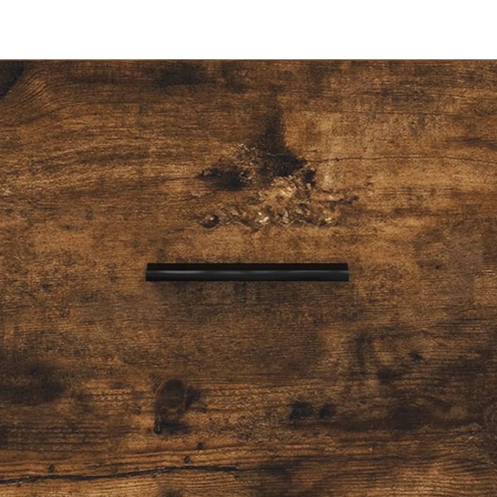 Table de chevet chêne fumé 40x35x47,5 cm bois d’ingénierie - Photo n°9