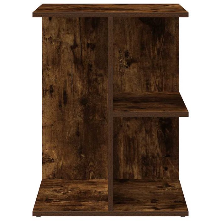 Table de chevet chêne fumé 46,5x29x61 cm bois d'ingénierie - Photo n°4