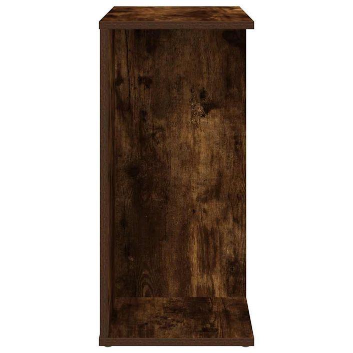 Table de chevet chêne fumé 46,5x29x61 cm bois d'ingénierie - Photo n°5