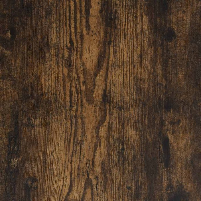 Table de chevet chêne fumé 46,5x29x61 cm bois d'ingénierie - Photo n°9