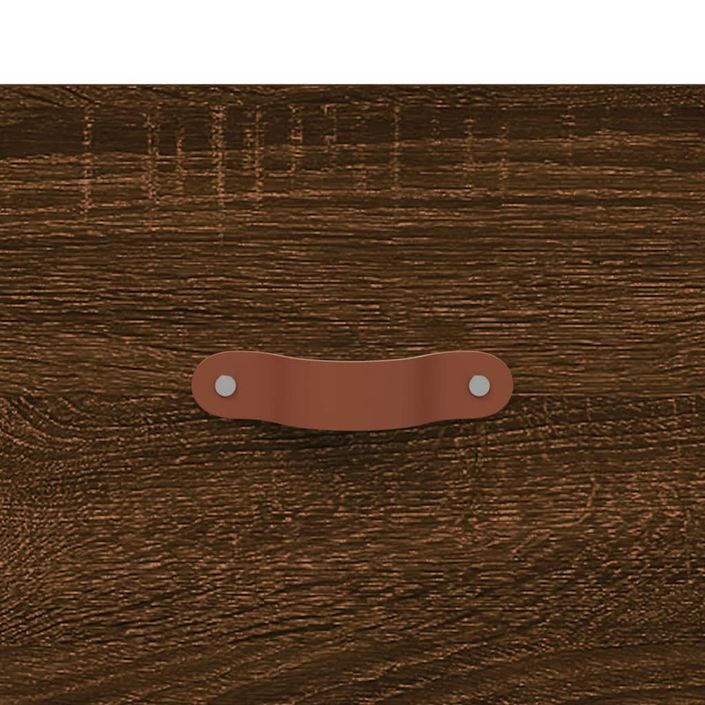Table de chevet chêne marron 40x35x47,5 cm bois d’ingénierie - Photo n°9