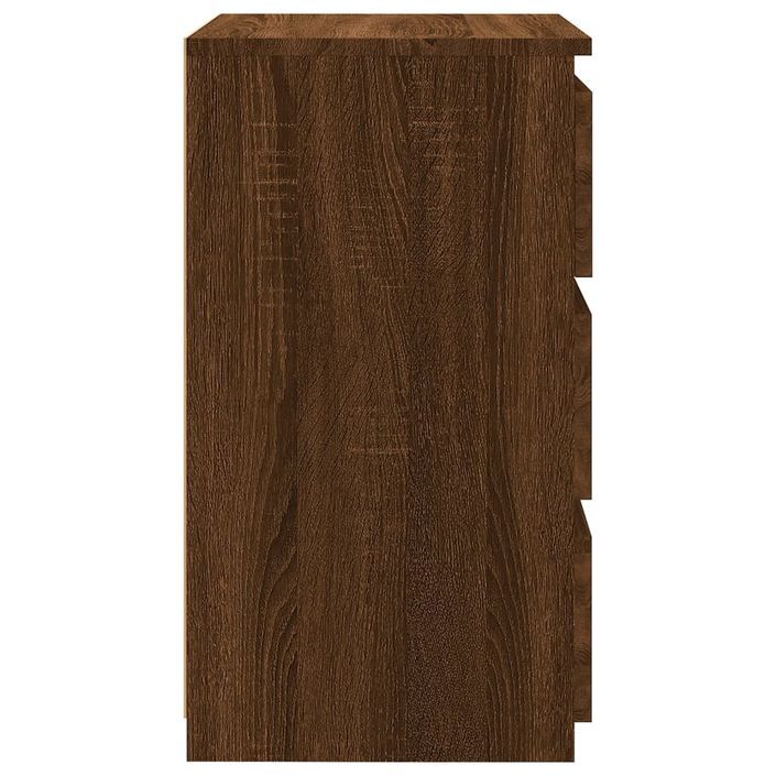 Table de chevet Chêne marron 40x35x62,5 cm Bois d'ingénierie - Photo n°5