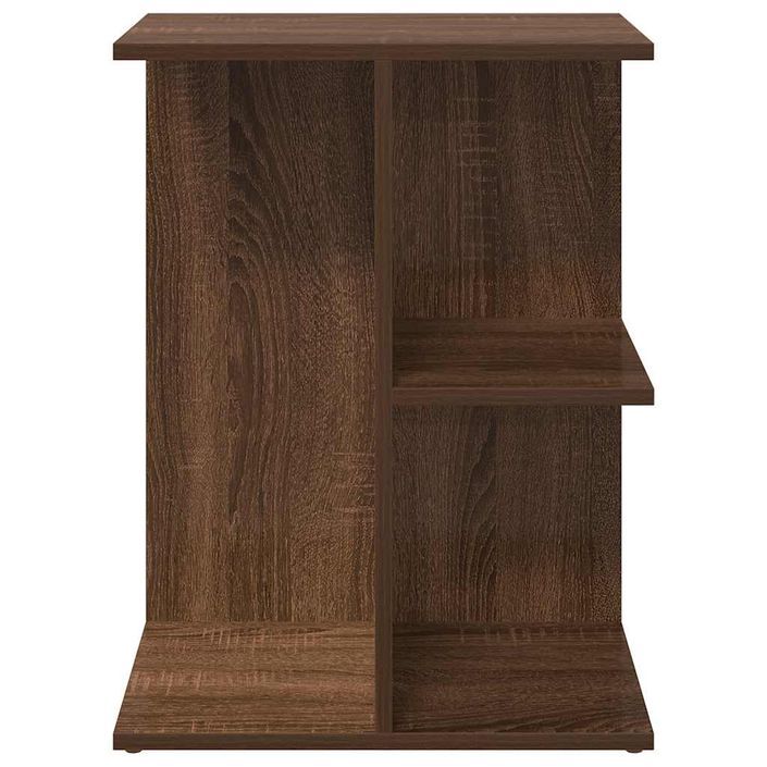 Table de chevet chêne marron 46,5x29x61 cm bois d'ingénierie - Photo n°4