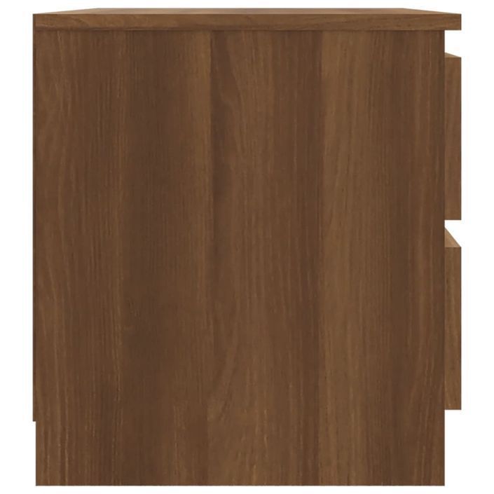 Table de chevet Chêne marron 50x39x43,5 cm Bois d'ingénierie - Photo n°4