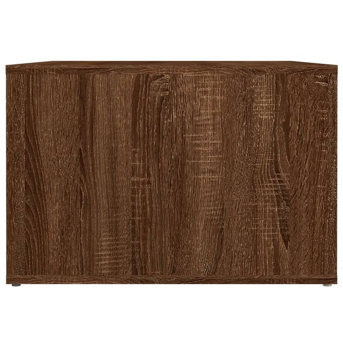 Table de chevet Chêne marron 57x55x36 cm Bois d'ingénierie - Photo n°6