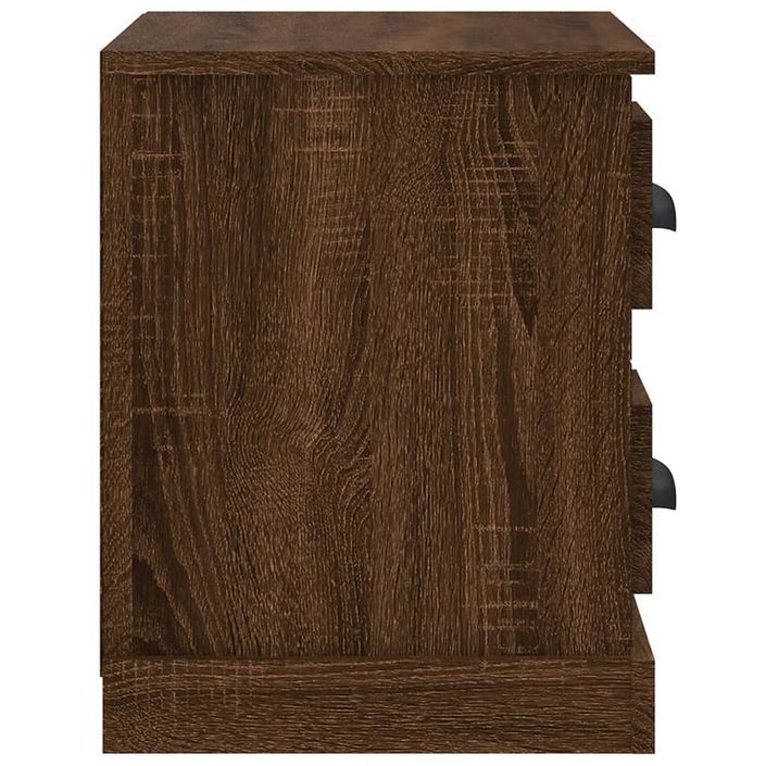 Table de chevet chêne marron 60x35,5x45 cm - Photo n°8