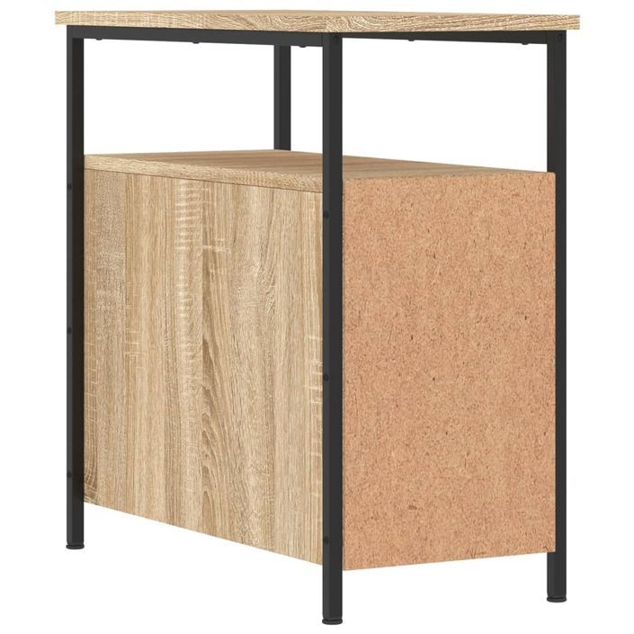 Table de chevet chêne sonoma 30x60x60 cm bois d'ingénierie - Photo n°8