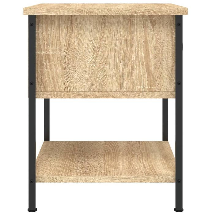 Table de chevet chêne sonoma 34x35,5x45 cm bois d'ingénierie - Photo n°7