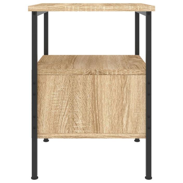 Table de chevet chêne sonoma 34x36x50 cm bois d'ingénierie - Photo n°7