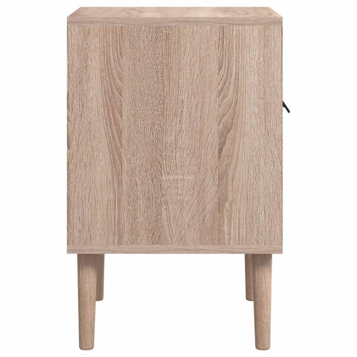 Table de chevet chêne sonoma 38,5x38,5x57 cm bois d’ingénierie - Photo n°6