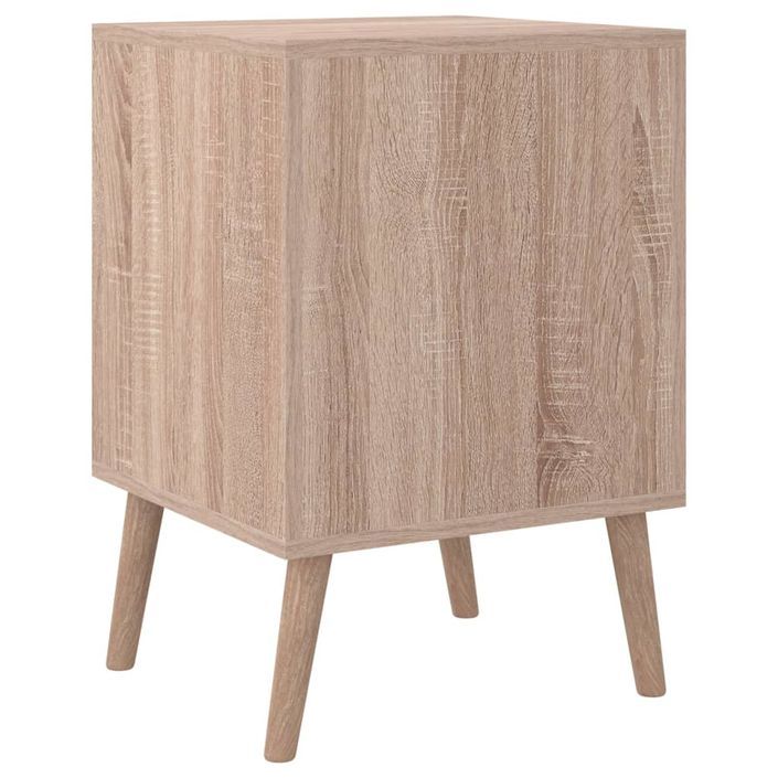 Table de chevet chêne sonoma 38,5x38,5x57 cm bois d’ingénierie - Photo n°7