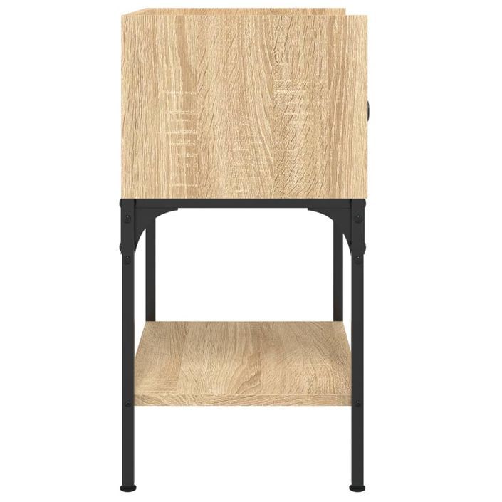 Table de chevet chêne sonoma 40,5x31x60 cm bois d'ingénierie - Photo n°7