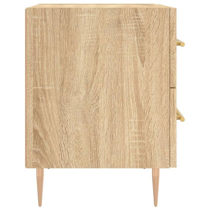 Table de chevet chêne sonoma 40x35x47,5 cm bois d’ingénierie - Photo n°7