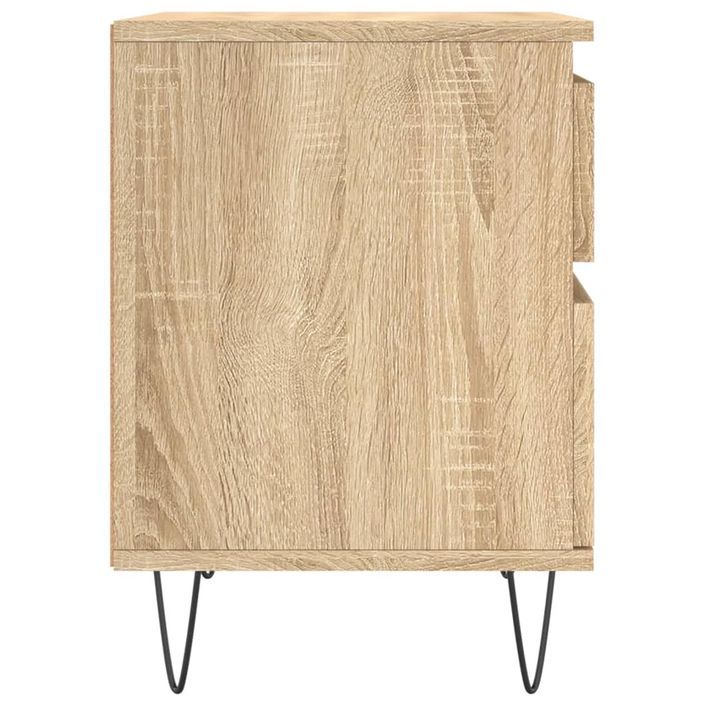 Table de chevet chêne sonoma 40x35x50 cm bois d’ingénierie - Photo n°7