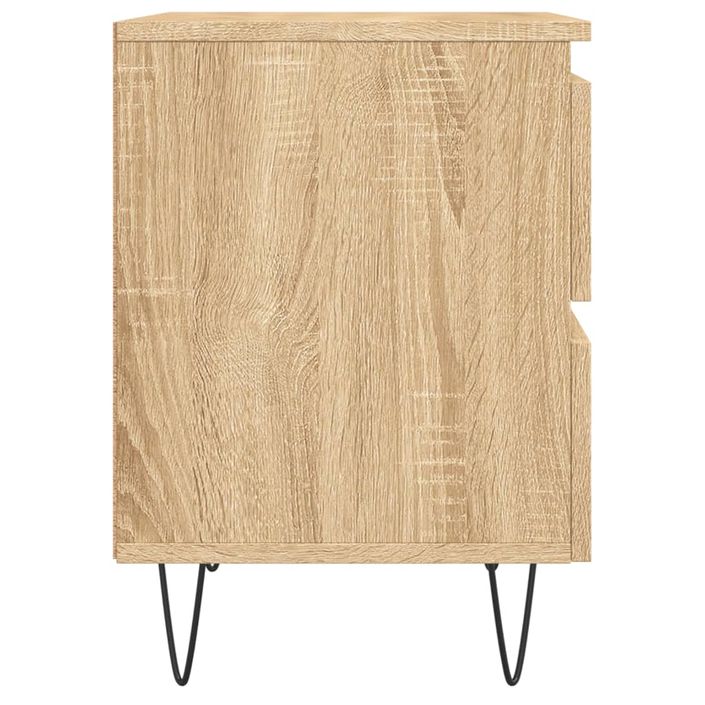 Table de chevet chêne sonoma 40x35x50 cm bois d’ingénierie - Photo n°7