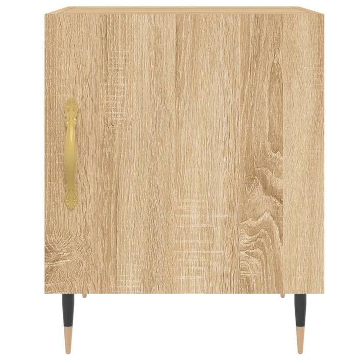 Table de chevet chêne sonoma 40x40x50 cm bois d’ingénierie - Photo n°4