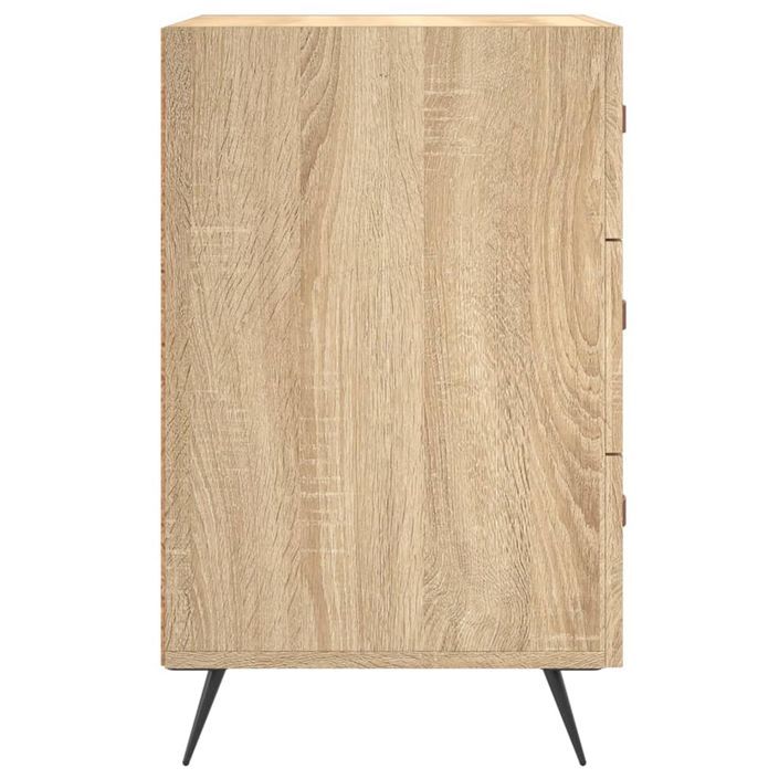 Table de chevet chêne sonoma 40x40x66 cm bois d'ingénierie - Photo n°6