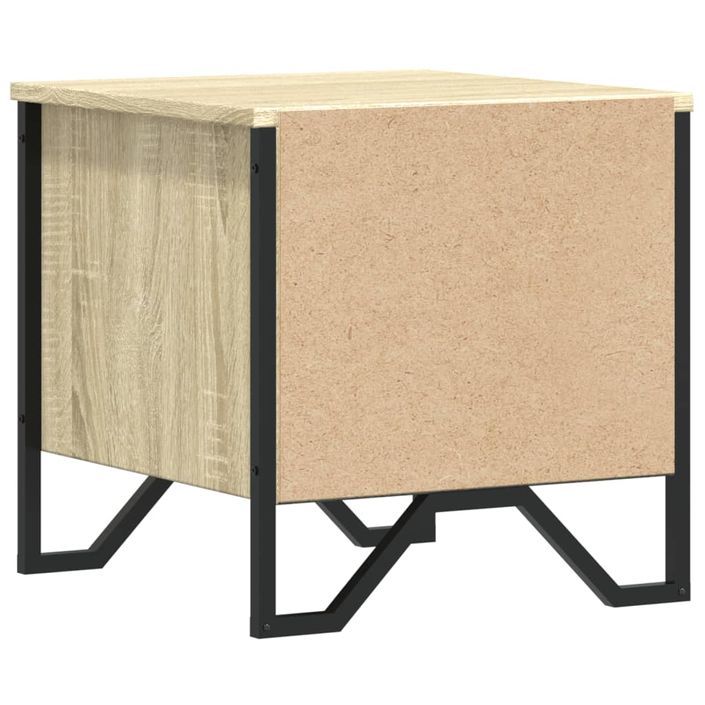 Table de chevet chêne sonoma 40x41x40 cm bois d'ingénierie - Photo n°8