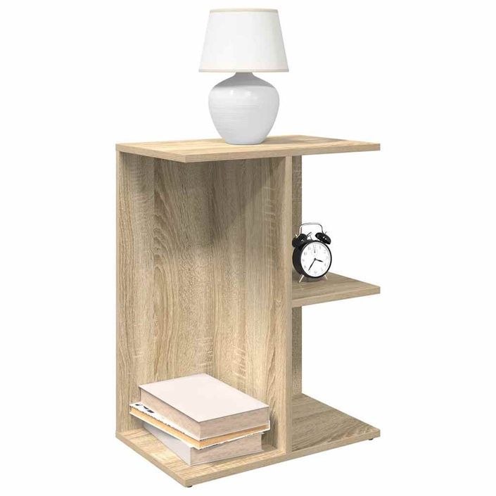 Table de chevet chêne sonoma 46,5x29x61 cm bois d'ingénierie - Photo n°1