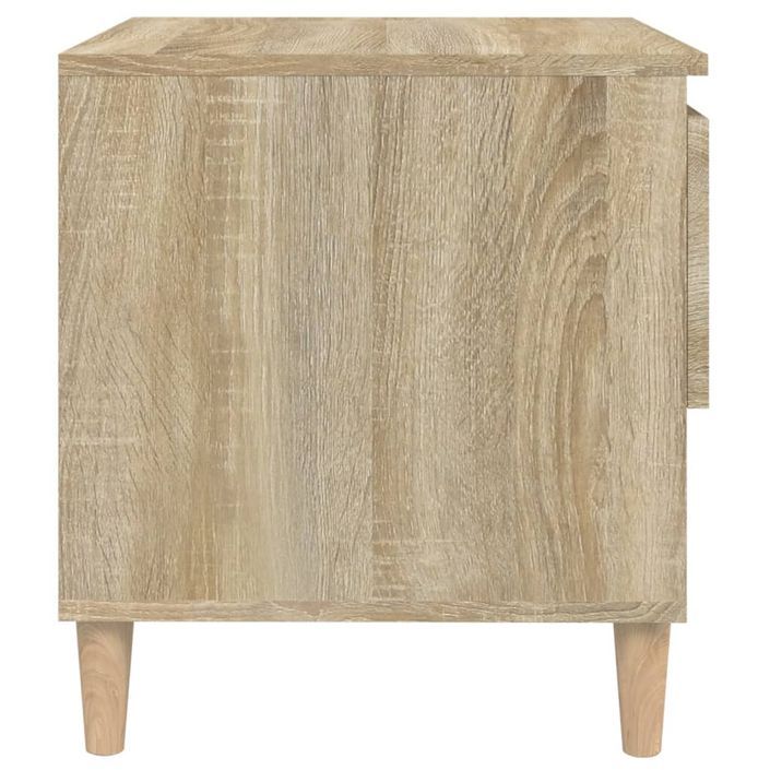 Table de chevet Chêne sonoma 50x46x50 cm Bois d'ingénierie - Photo n°6