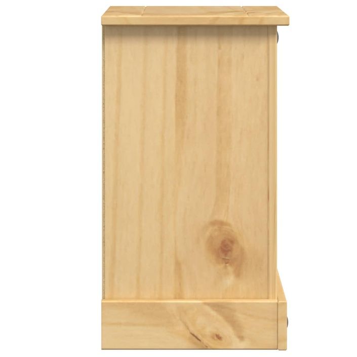 Table de chevet Corona 35x32,5x58 cm bois de pin massif - Photo n°5