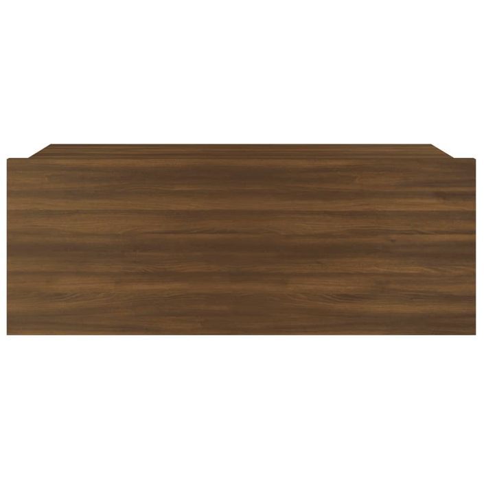 Table de chevet flottante Chêne marron 40x30x15 cm - Photo n°6