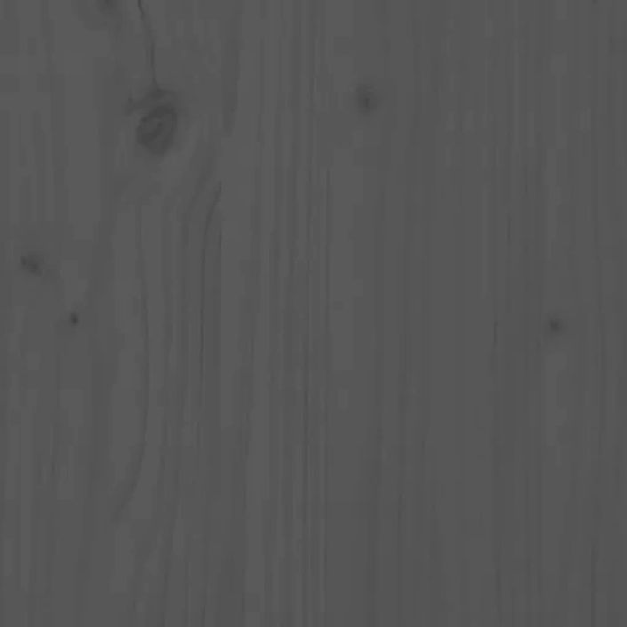Table de chevet Gris 40x34x45 cm Bois de pin massif - Photo n°9