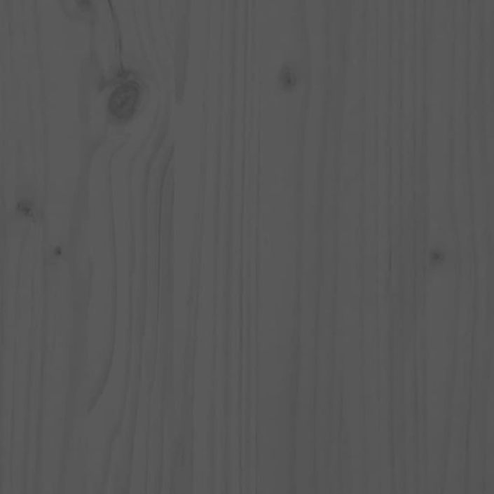 Table de chevet Gris 40x35x61,5 cm Bois de pin massif - Photo n°8