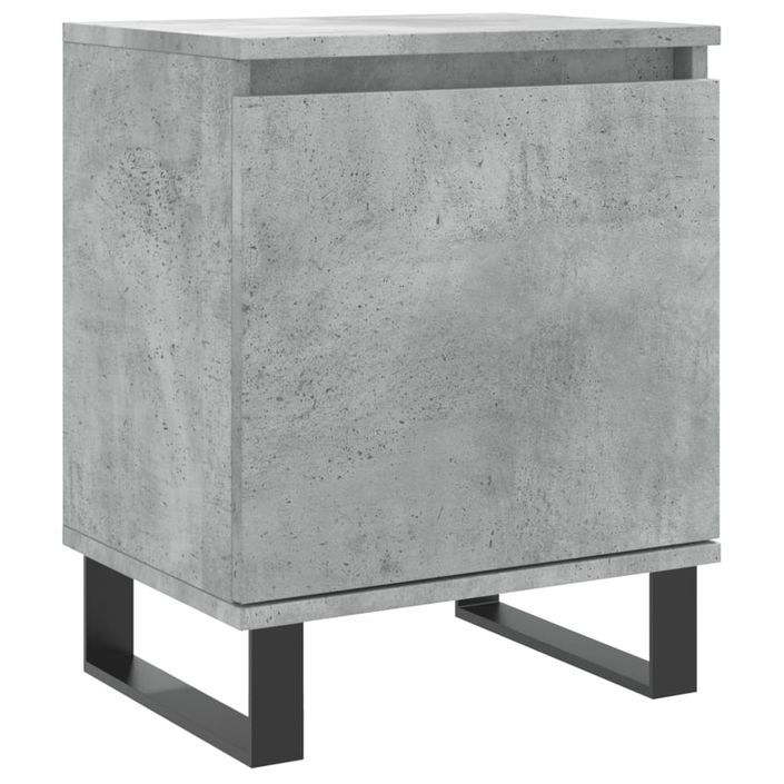 Table de chevet gris béton 40x30x50 cm bois d'ingénierie - Photo n°2