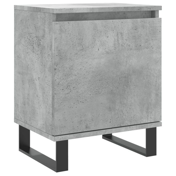 Table de chevet gris béton 40x30x50 cm bois d'ingénierie - Photo n°1