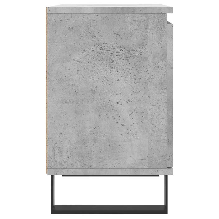Table de chevet gris béton 40x30x50 cm bois d'ingénierie - Photo n°7