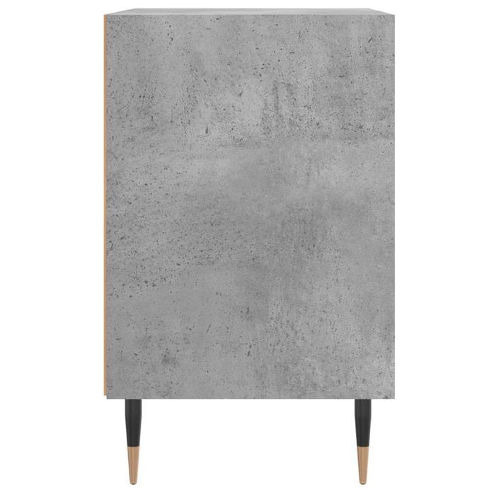 Table de chevet gris béton 40x30x50 cm bois d'ingénierie - Photo n°5