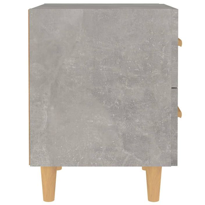 Table de chevet Gris béton 40x35x47,5 cm - Photo n°4