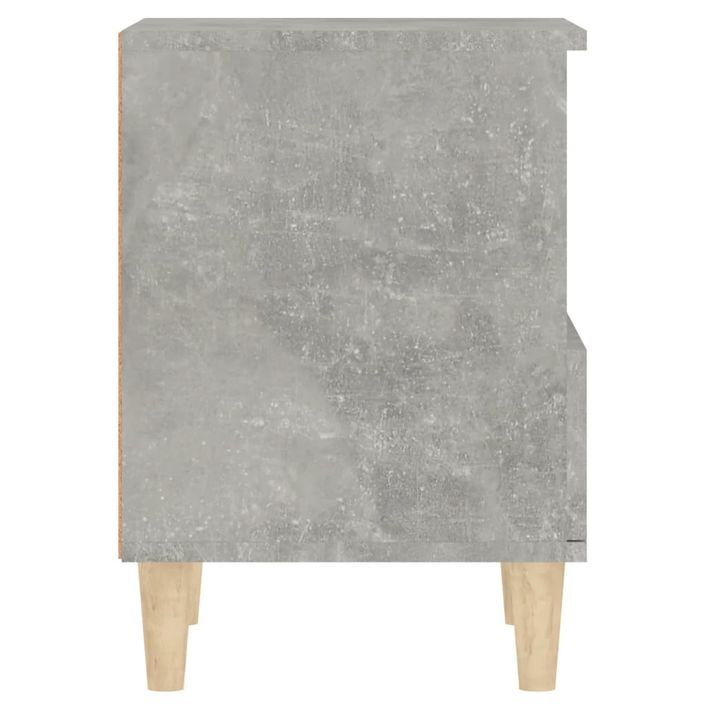 Table de chevet Gris béton 40x35x50 cm - Photo n°8