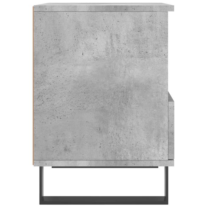 Table de chevet gris béton 40x35x50 cm bois d’ingénierie - Photo n°7