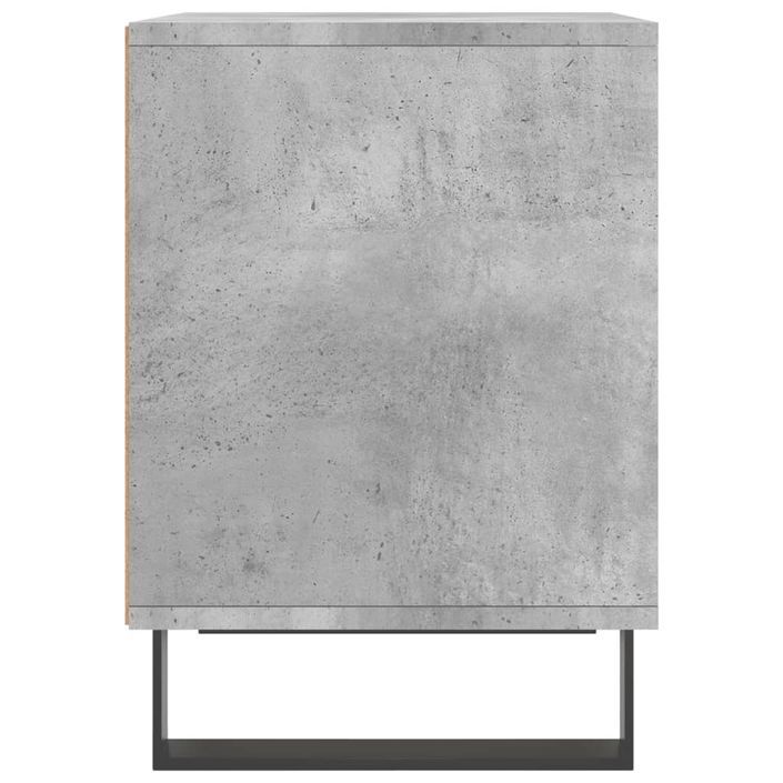 Table de chevet gris béton 40x35x50 cm bois d’ingénierie - Photo n°5