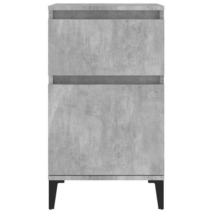 Table de chevet gris béton 40x35x70 cm - Photo n°6