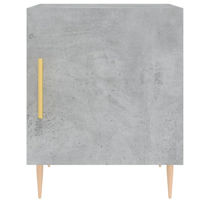 Table de chevet gris béton 40x40x50 cm bois d’ingénierie - Photo n°6