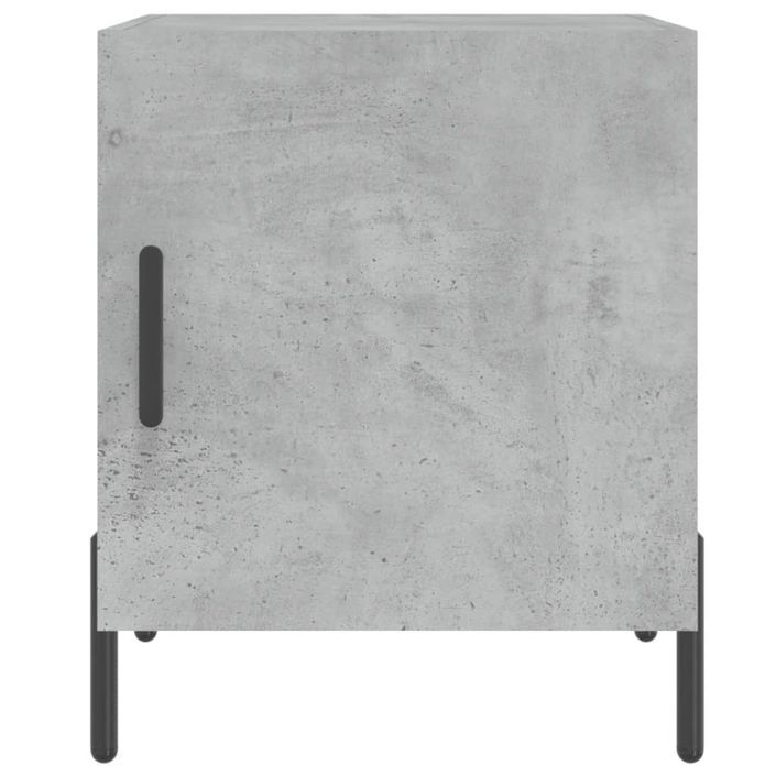 Table de chevet gris béton 40x40x50 cm bois d’ingénierie - Photo n°6