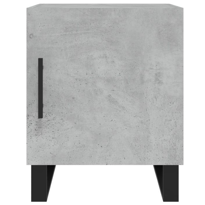 Table de chevet gris béton 40x40x50 cm bois d’ingénierie - Photo n°6