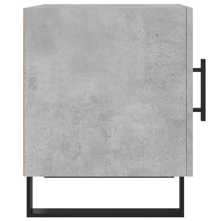 Table de chevet gris béton 40x40x50 cm bois d’ingénierie - Photo n°7