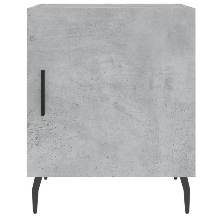 Table de chevet gris béton 40x40x50 cm bois d’ingénierie - Photo n°6