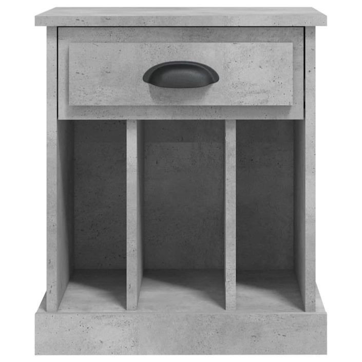 Table de chevet gris béton 43x36x50 cm - Photo n°7