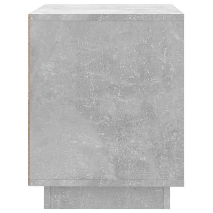 Table de chevet gris béton 44x35x45 cm bois d'ingénierie - Photo n°8