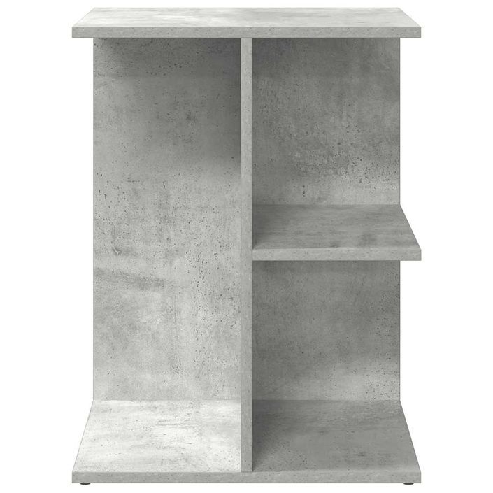 Table de chevet gris béton 46,5x29x61 cm bois d'ingénierie - Photo n°4