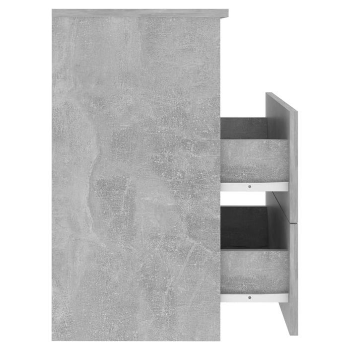 Table de chevet Gris béton 50x32x60 cm - Photo n°7